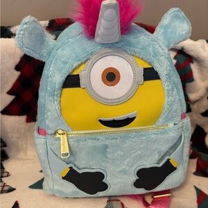 Loungefly Minions Unicorn Backpack - Blue and Yellow